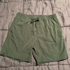 Cuts Clothing Men's Athletic Shorts - Gray/Olive Green